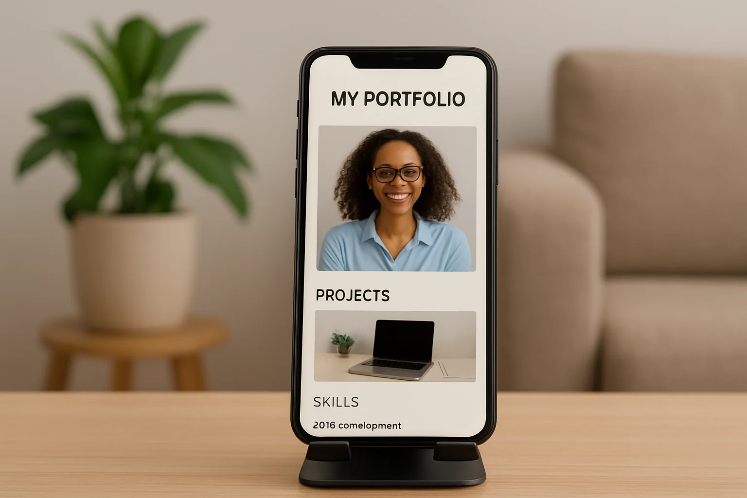 Icon representing Mobile-Optimized Portfolio